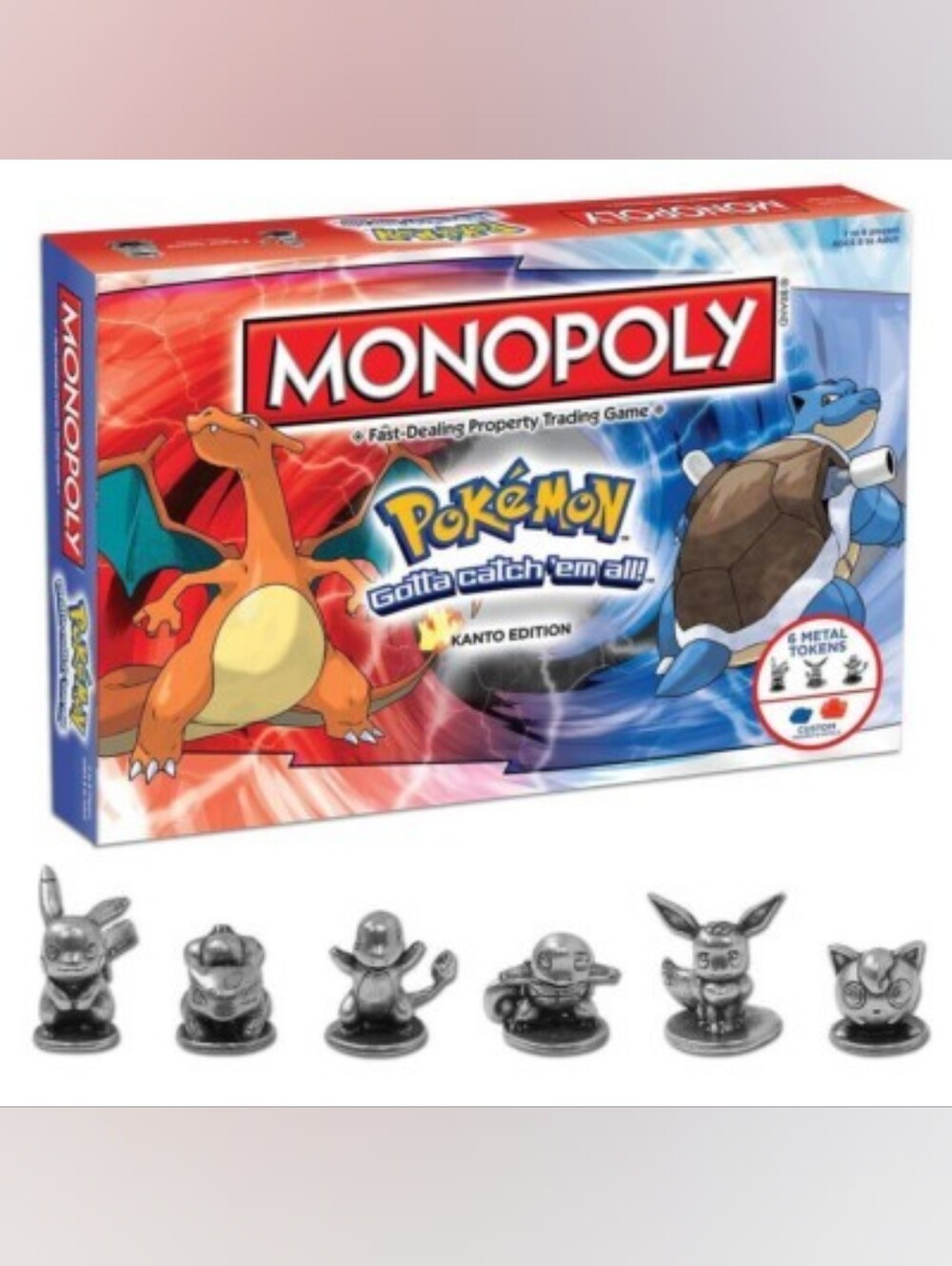 Sealed Monopoly Pokémon Kanto Edition Board Game - Pokémon Red & Blue Design